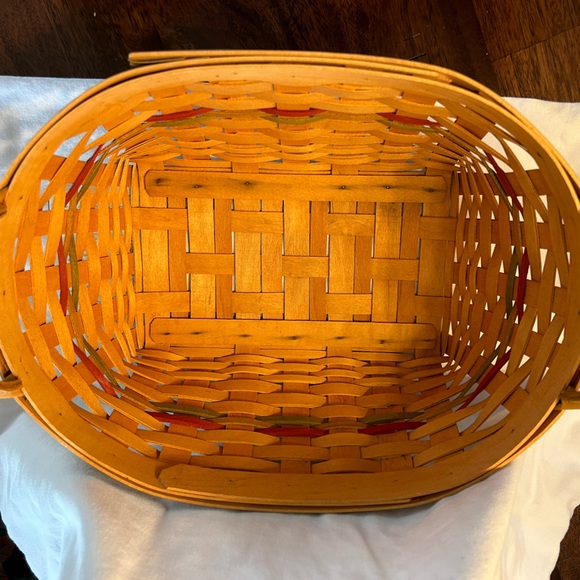 Retired Longaberger 2001 Autumn Reflections Large Blessings Basket - Picture 9 of 11